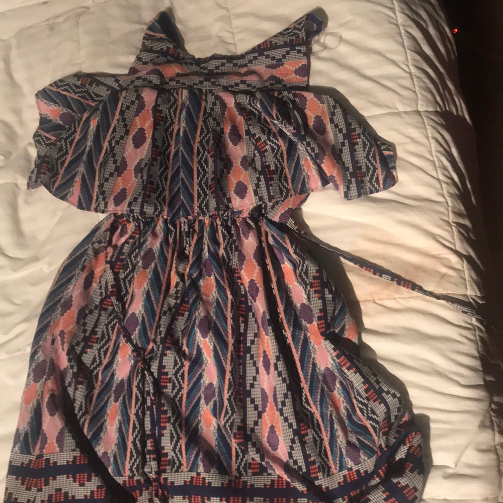 aztec print dress